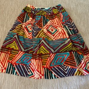 EUC J.CREW collection pattern skirt